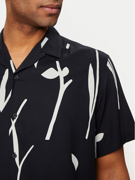 Selected Homme Selected Homme Koszula Slhrelax-Rajesh 16091066 Granatowy Relaxed Fit