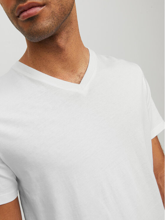 Jack & Jones Jack & Jones Tričko Basic 12156102 Biela Standard Fit
