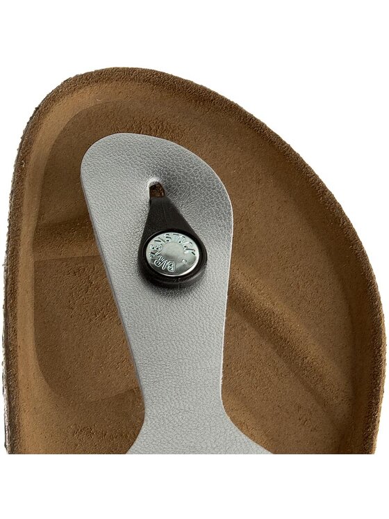 Birkenstock Birkenstock Japonki Gizeh 0043851 Srebrny