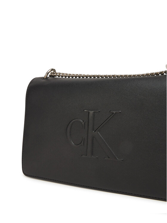 Calvin Klein Jeans Calvin Klein Jeans Torbica Sculpted Ew Flap Conv Chain LV04K3035G Crna