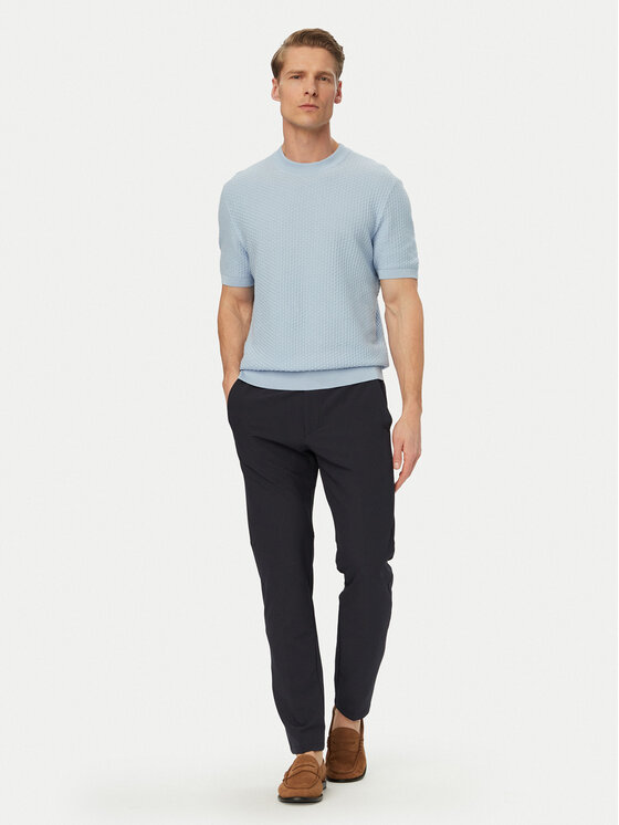 BOSS BOSS Sweater H-Nilton 50560468 Világoskék Regular Fit