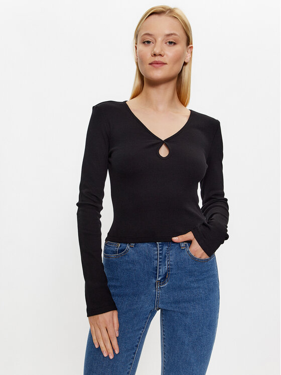 Noisy May Bluse Maya 27026248 Schwarz Slim Fit | Modivo.de