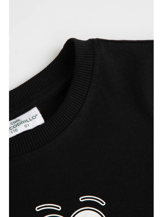 Coccodrillo Coccodrillo S dlouhým rukávem ZC6143101SBK-021 Černá Regular Fit