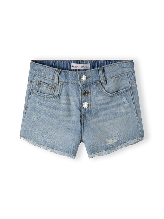 minoti minoti Szorty jeansowe 22short41 Niebieski jasny Regular Fit