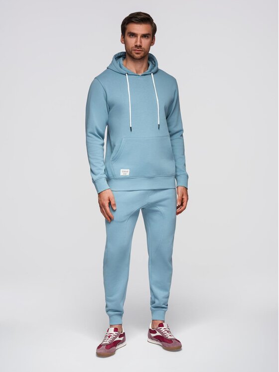 Ombre Ombre Komplet dresowy Z121 Błękitny Regular Fit