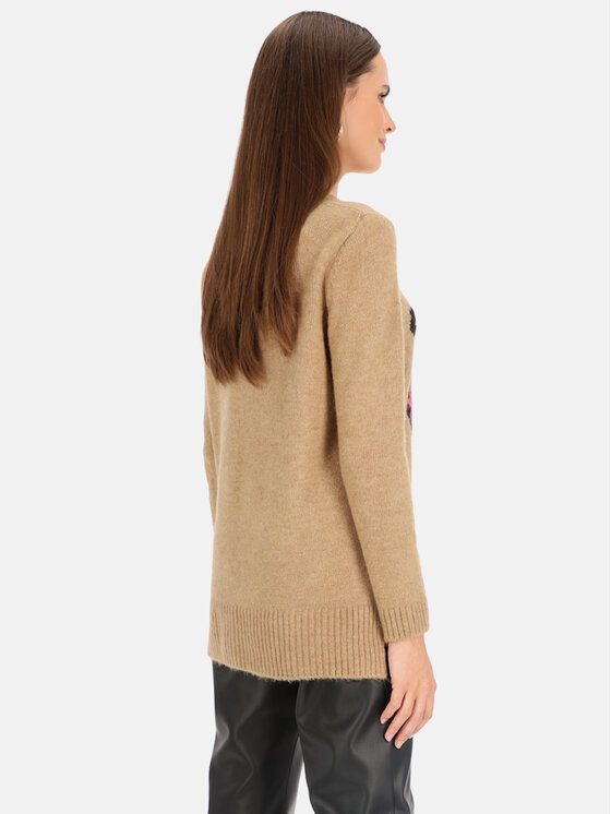 Bariloche Bariloche Sweter Nijar Beżowy Regular Fit