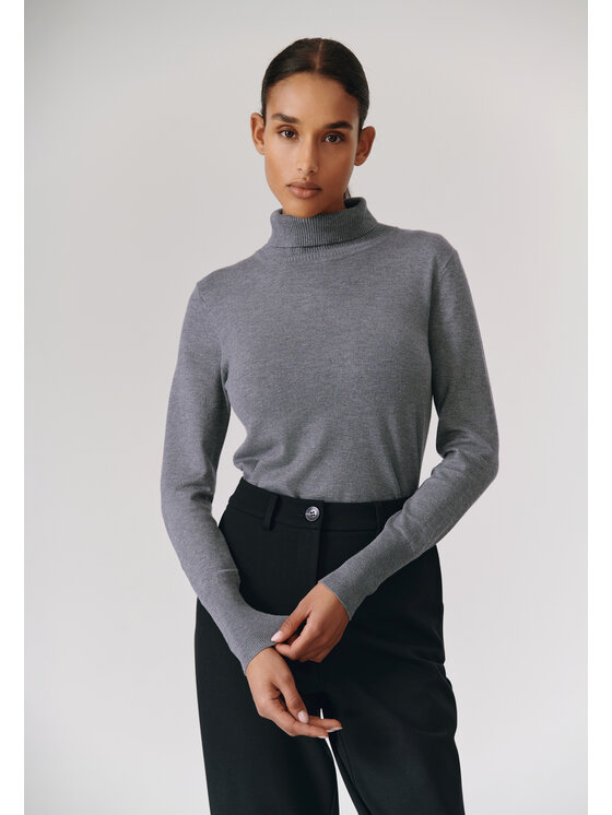 TATUUM TATUUM Sweter ANKIO Szary Classic Fit