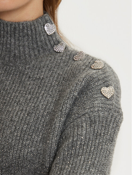 Morgan Morgan Vestito di maglia 242-RMSTORI Grigio Loose Fit