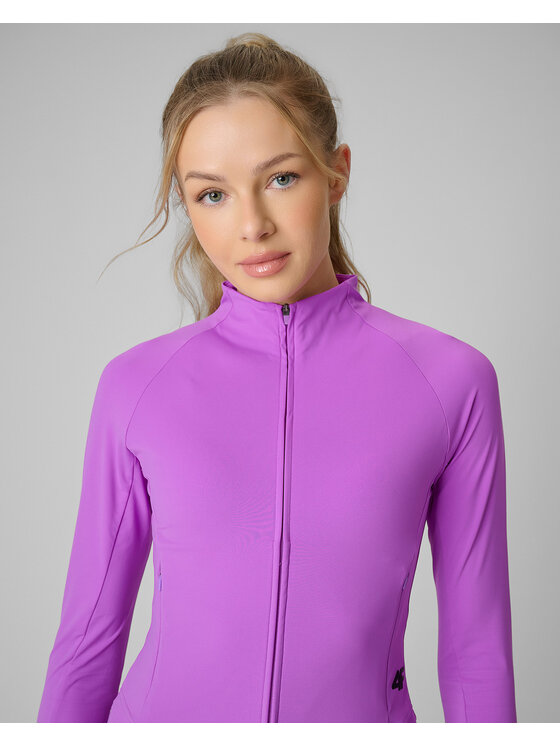 4F 4F Bluza techniczna TRAINING Różowy Slim Fit