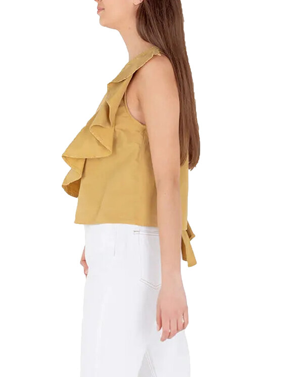 PINKO PINKO Top q-roa-22420 Żółty Regular Fit