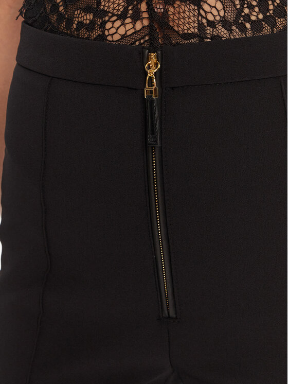 Elisabetta Franchi Elisabetta Franchi Bavlnené nohavice PA-122-56E2-V290 Čierna Regular Fit