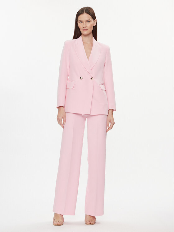 Maryley Maryley Παντελόνι υφασμάτινο 24EB515/43OR Ροζ Relaxed Fit