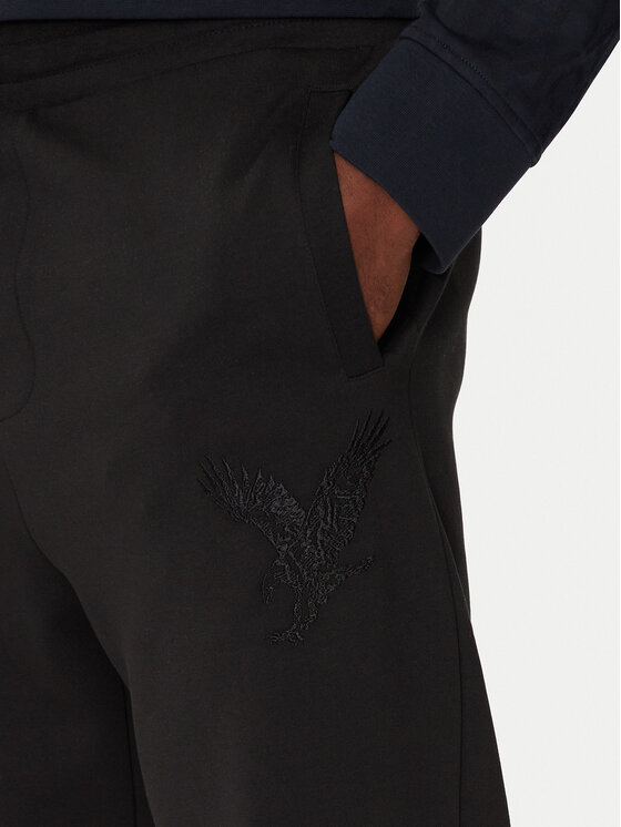 Armani Exchange Armani Exchange Jogginghose 6DZPAB ZJKBZ 1200 Schwarz Regular Fit