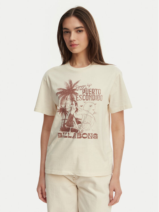 Billabong Billabong Tričko Oriana EBJZT00474 Béžová Regular Fit