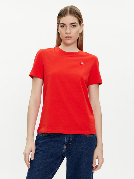 Calvin klein t shirt rot best sale