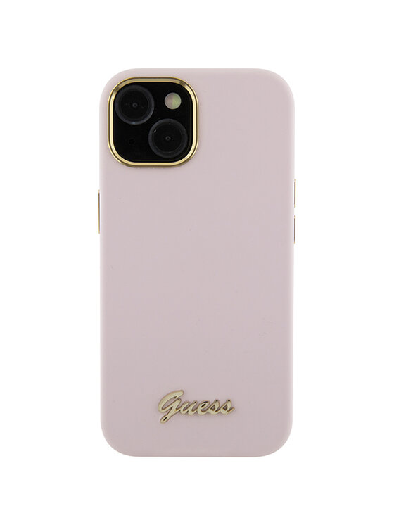 Guess Guess Etui na telefon iPhone 15 Różowy