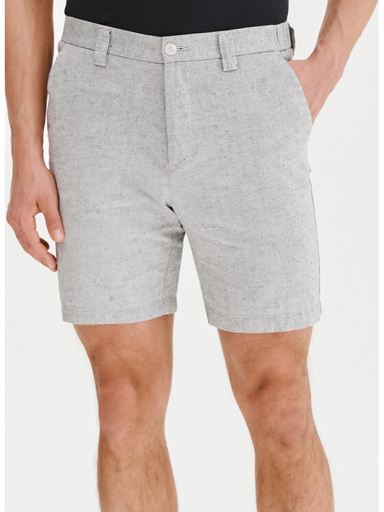 Pako Lorente Pako Lorente Szorty materiałowe P25SF-WS-004 Szary Classic Fit