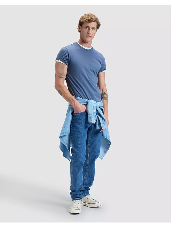 Lee Lee T-Shirt TWIN PACK CREW Biały Slim Fit
