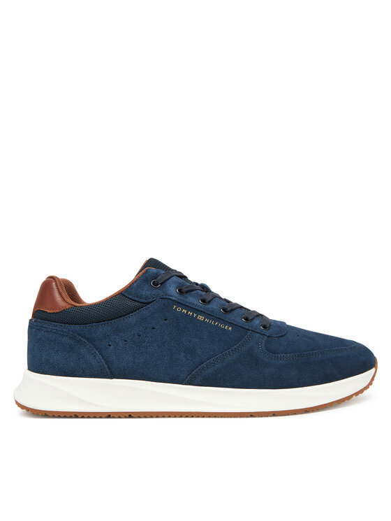 Tommy Hilfiger Tommy Hilfiger Sneakersy Premium Suede Hybrid FM0FM05690 Granatowy