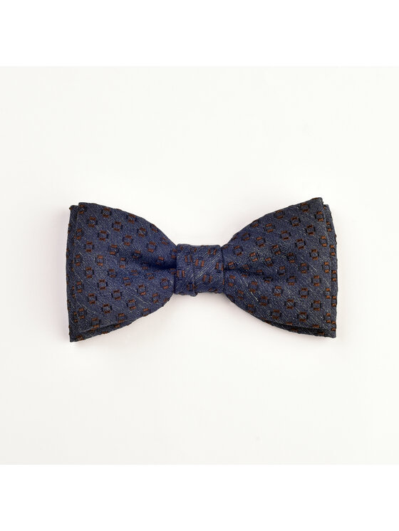 ELSNER ELSNER Mucha BUTTERFLY Z JEDWABNEGO ŻAKARDU A5120 Granatowy