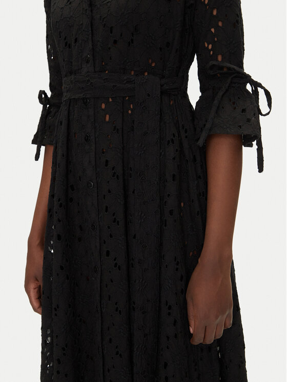 Iconique Iconique Rochie de plajă IC25-046 Negru Regular Fit