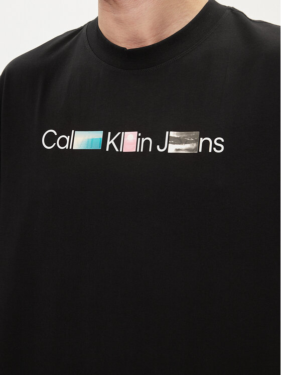 Calvin Klein Jeans Calvin Klein Jeans T-Shirt Photoprint J30J325195 Schwarz Regular Fit