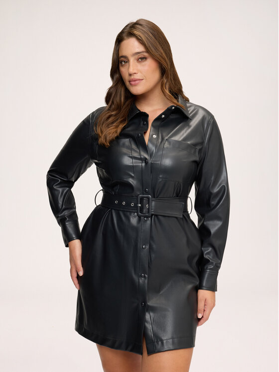 Fiorella Rubino Fiorella Rubino Vestito da giorno 7016T001860N033 Nero Regular Fit