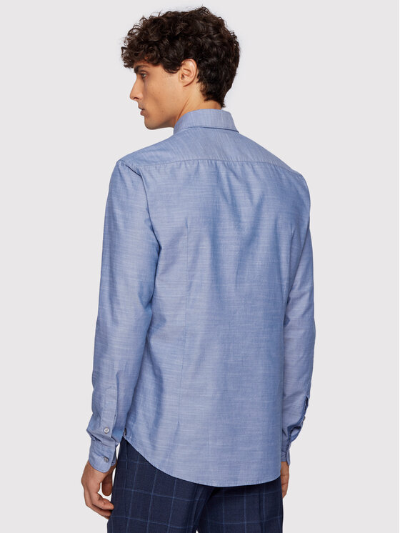 BOSS Boss Cămașă Rod_53E 50447478 Albastru Slim Fit
