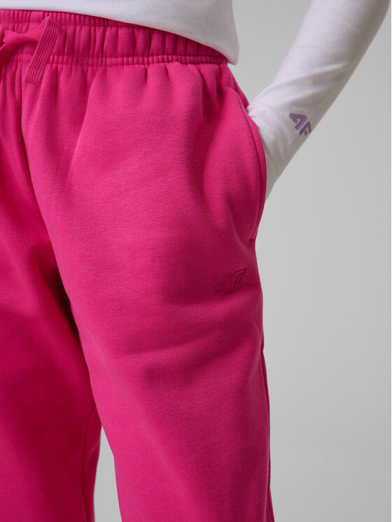 4F 4F Spodnie dresowe BASIC+ Różowy Regular Fit