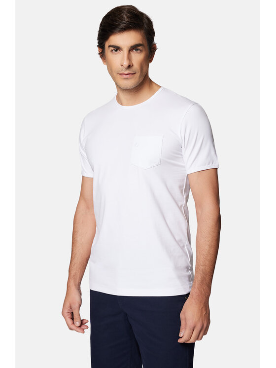 Lancerto Lancerto T-Shirt Ancus TS073124000010 Biały Regular Fit