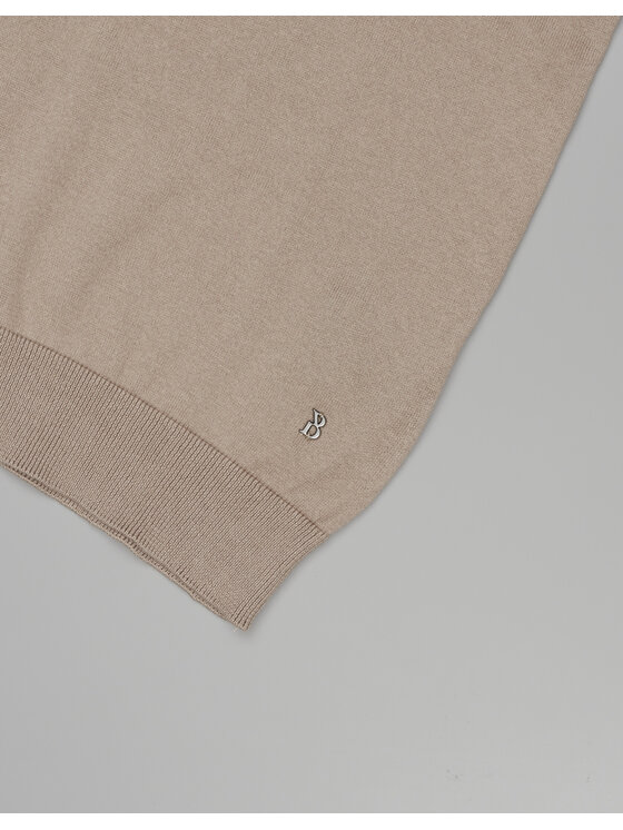 Borgio Borgio Polo odolo Beżowy Classic Fit