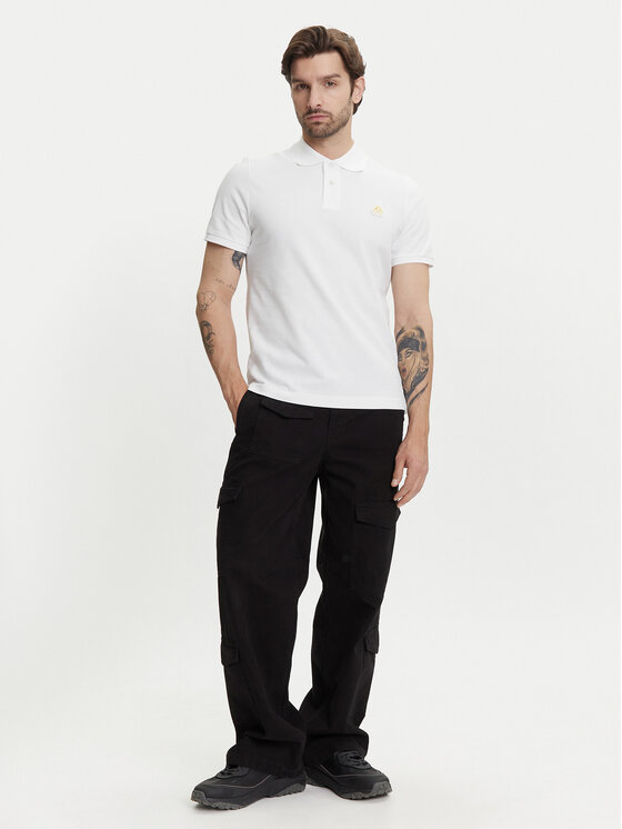 Moose Knuckles Moose Knuckles Polo Everett M34MT712G Biały Regular Fit