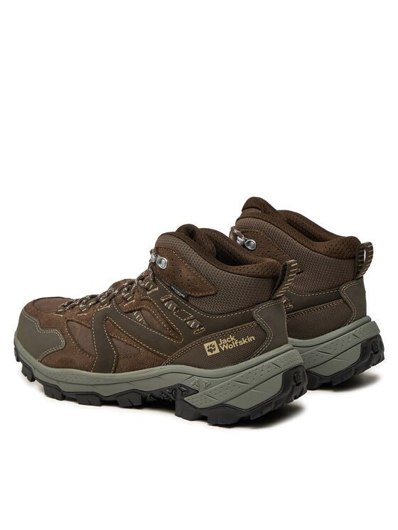 Jack Wolfskin Jack Wolfskin Trekking čevlji Vojo Tour Lt Texapore Mid M A62074 Rjava
