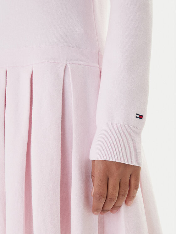 Tommy Jeans Tommy Jeans Trikotažinė suknelė Script DW0DW22464 Rožinė Regular Fit