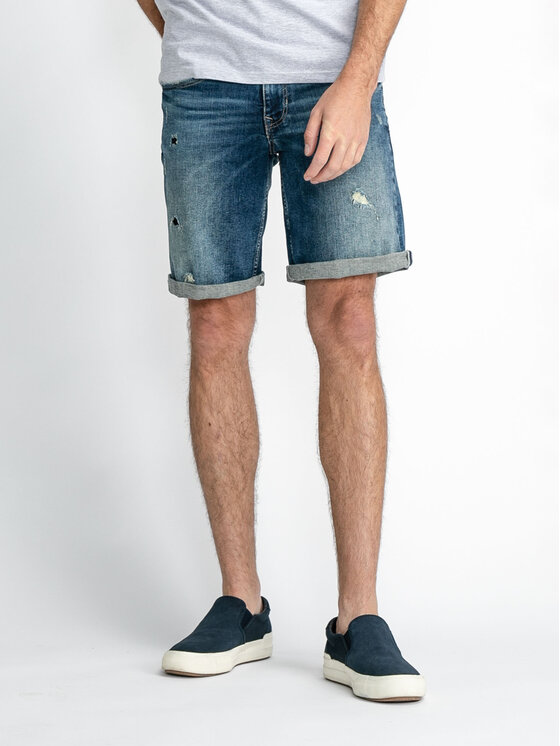 Pantaloncini di jeans M-1030-SHO003 Blu Regular