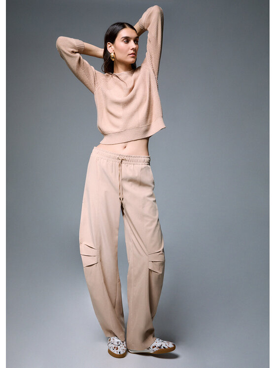Liu Jo Liu Jo Pantaloni di tessuto TF6268T700AX0534 Beige Regular Fit