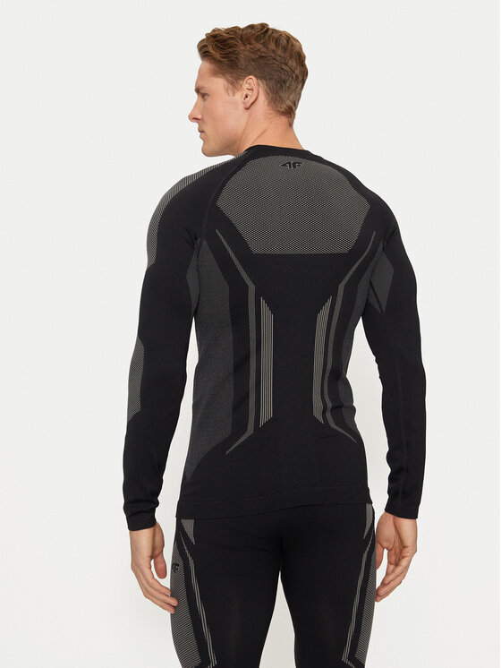 4F 4F Bielizna termoaktywna górna 4FWAW24USEAM165 Czarny Slim Fit