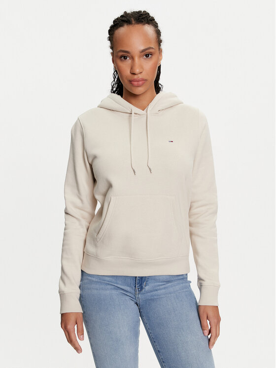 Tommy Jeans Tommy Jeans Majica dugih rukava Flag DW0DW19727 Bež Regular Fit