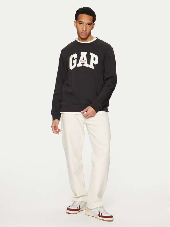 Gap Gap Світшот 852079-07 Чорний Regular Fit