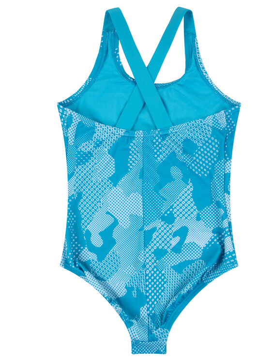 Nike Maillot de bain femme Optic Camo Crossback NESS9616 Bleu Modivo