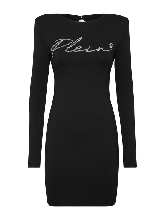 PHILIPP PLEIN PHILIPP PLEIN Sukienka wieczorowa 9405 Czarny Fitted Fit