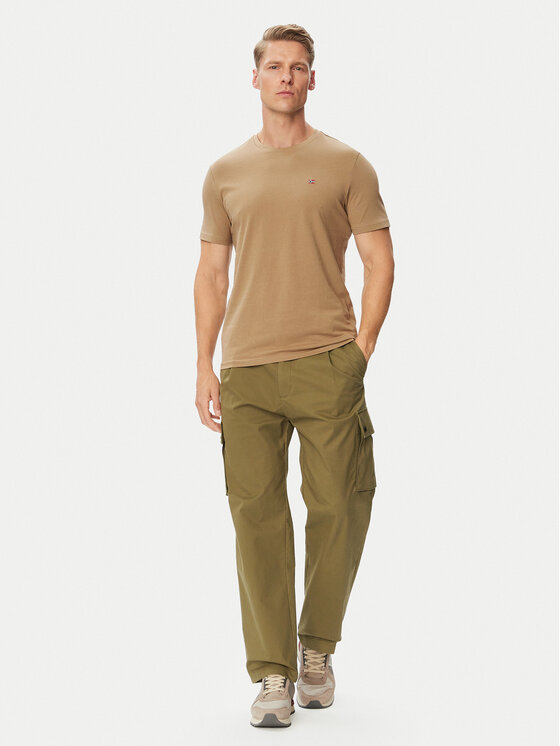 Napapijri Napapijri T-Shirt Salis Ss NP0A4H8D Béžová Regular Fit
