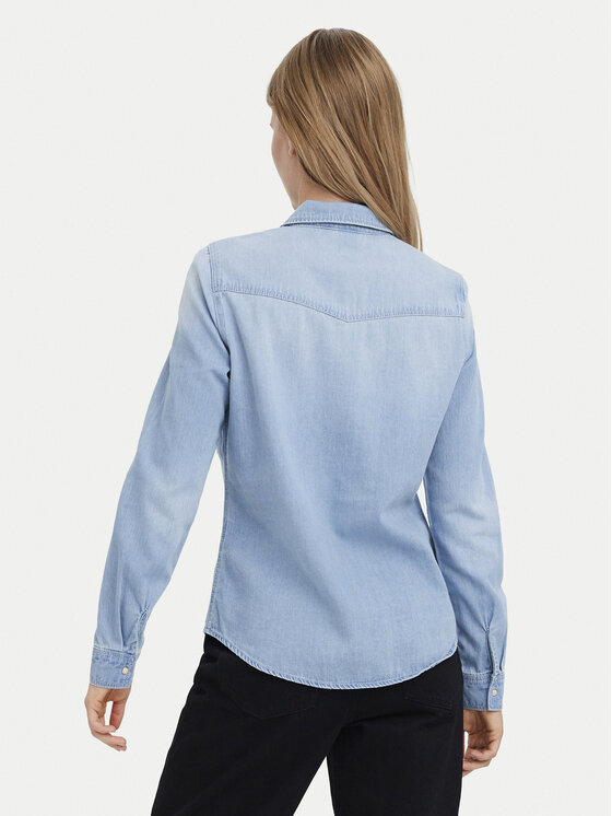 Vero Moda Vero Moda Koszula jeansowa Maria 10277523 Błękitny Slim Fit
