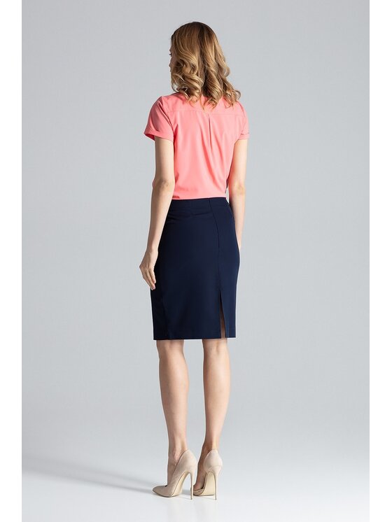 FIGL FIGLFIGL Gonna M260 Blu scuro Regular Fit