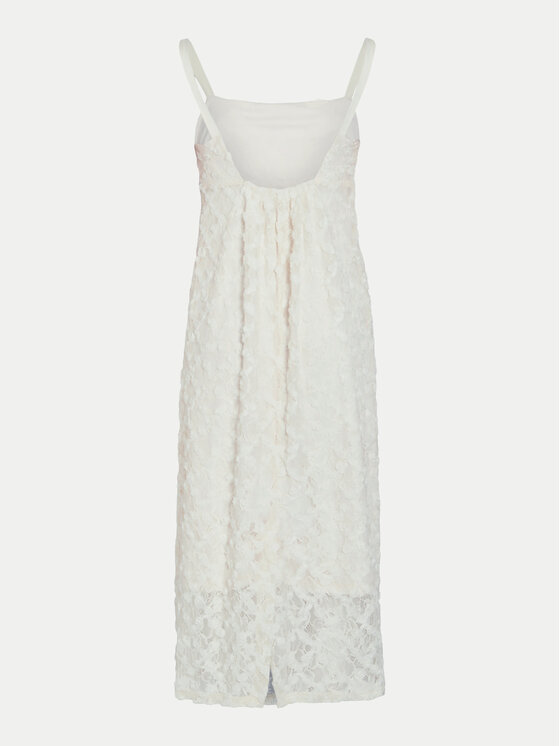 Vila Vila Coctailkleid Ea 14102226 Écru Regular Fit