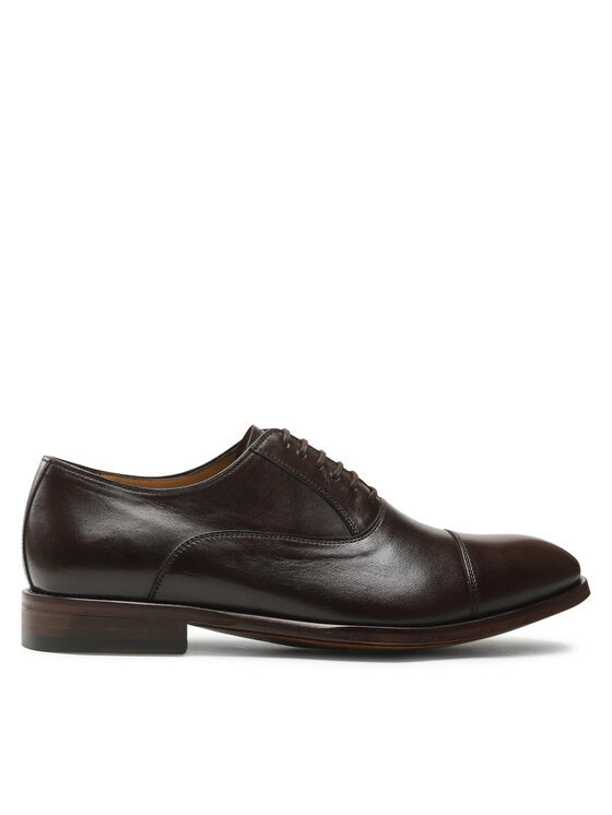 Pantofi Lord Premium Oxford 5500 Dark Brown L07