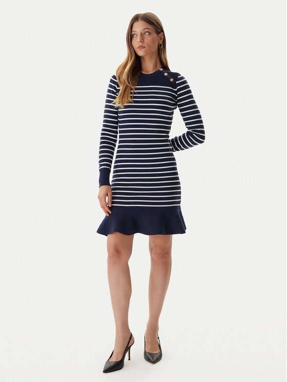 Guess Guess Kötött ruha W5BK47 Z0422 Sötétkék Regular Fit