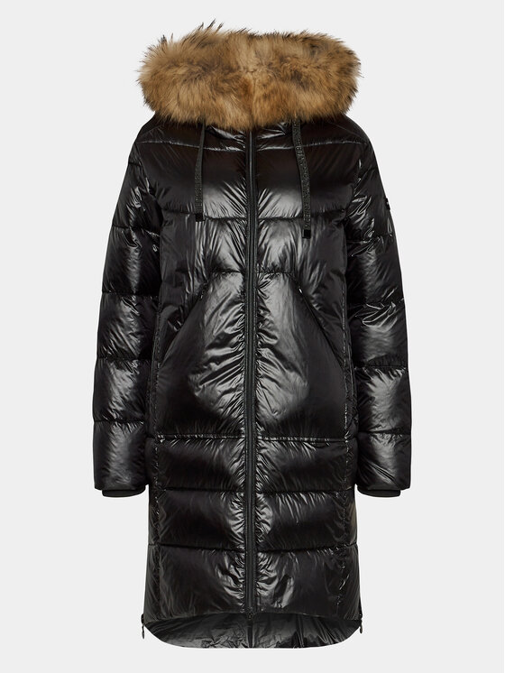 Frieda & Freddies Frieda & Freddies Пухено яке 1847C Черен Regular Fit