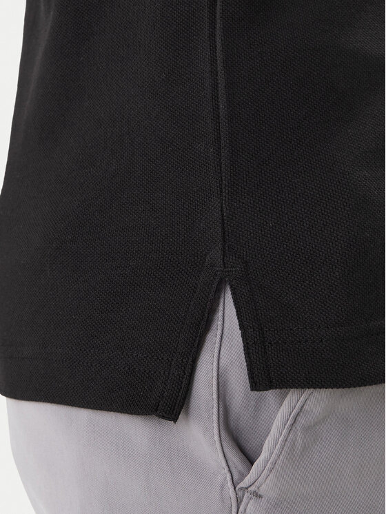 Tommy Hilfiger Tommy Hilfiger Тениска с яка и копчета 1985 MW0MW17771 Черен Slim Fit