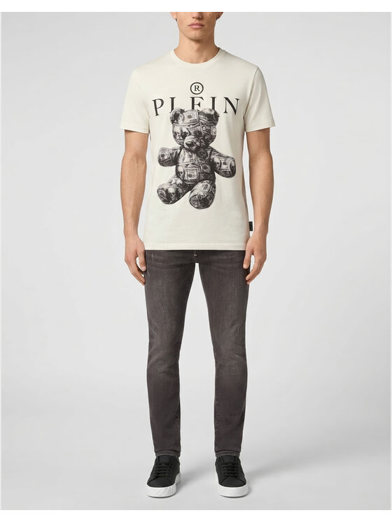 PHILIPP PLEIN PHILIPP PLEIN Tričko 31600 Biela Regular Fit